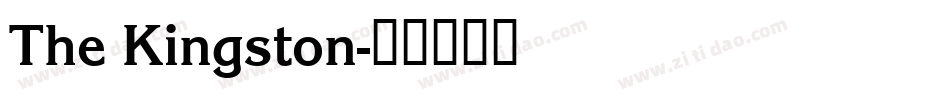 The Kingston字体转换